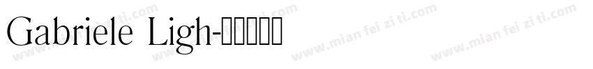Gabriele Ligh字体转换